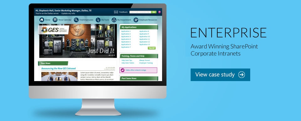 Award Winning SharePoint Corporate Intranet